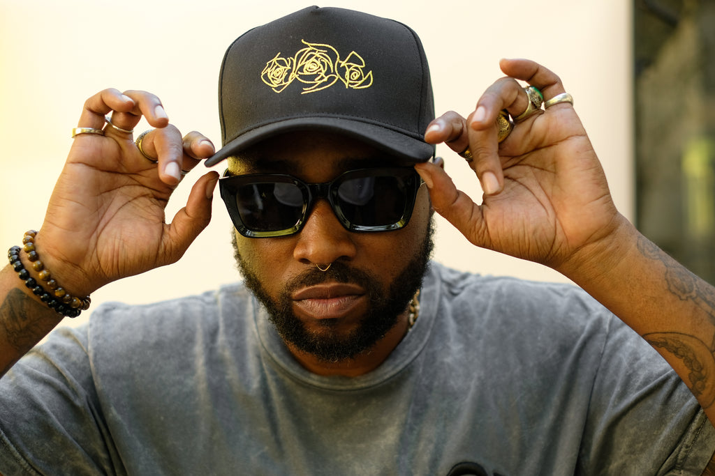 5-Panel Yellow Rose Trucker Cap