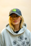 Electric Bloom Distressed Dad Cap